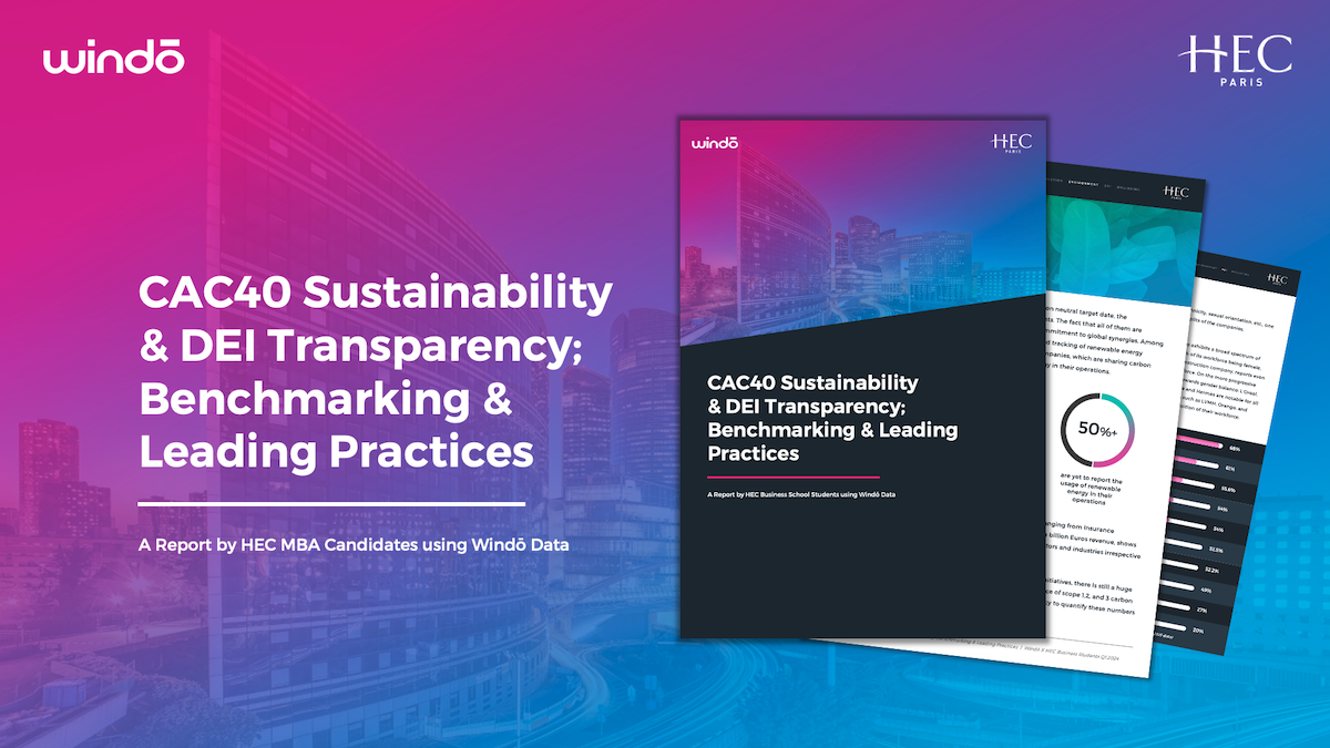 CAC40 Sustainability Report by HEC - Windō